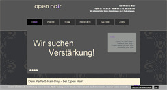 Desktop Screenshot of openhair-hamburg.de