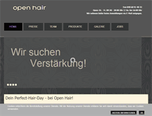 Tablet Screenshot of openhair-hamburg.de